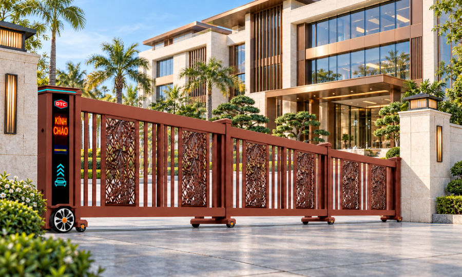 Cửa cổng xếp trượt