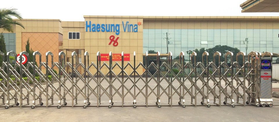 cổng xếp inox 201 dtc f-811 1