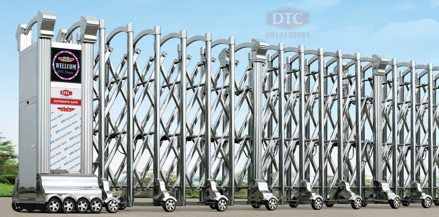 cổng xếp inox đài loan