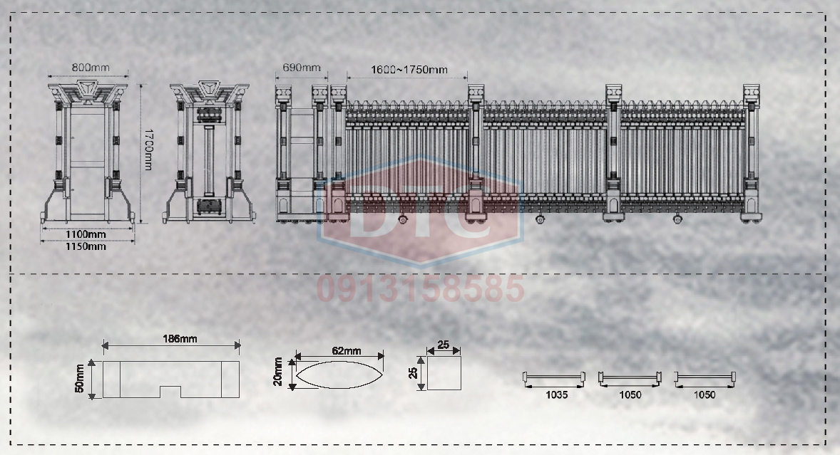 CỔNG XẾP A-805