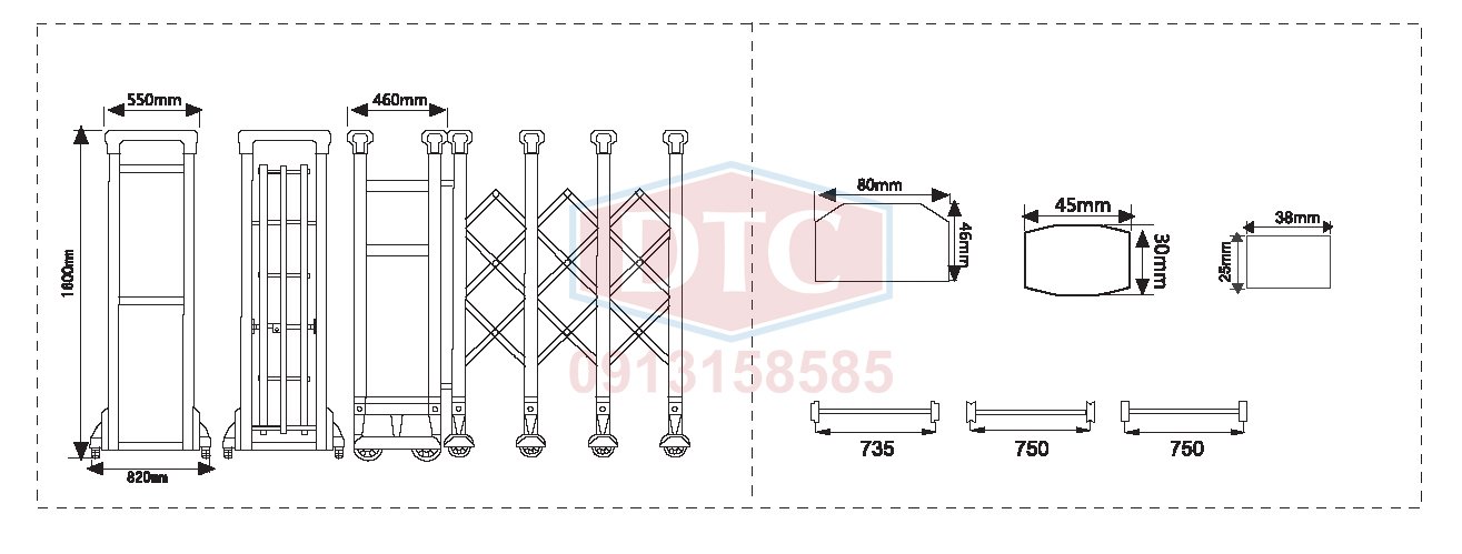 CỔNG XẾP A-813