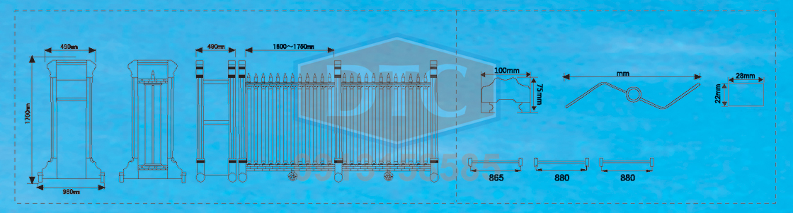 CỔNG XẾP C-811