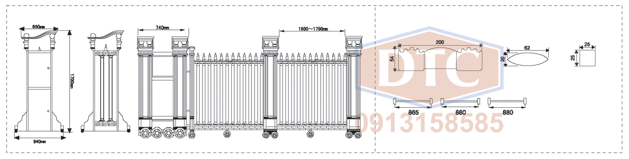 CỔNG XẾP C-815