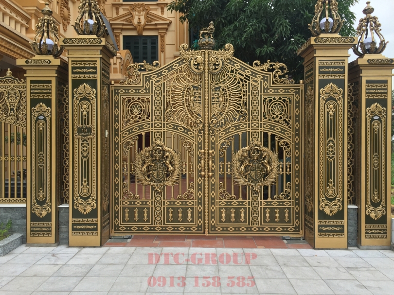 CỔNG NHÔM ĐÚC LAMA 1