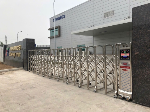 DTC Lắp Đặt Và Bàn Giao Hệ Thống Cổng Xếp F818 Cho Stronics Blueway Vina