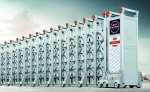 Cổng xếp hợp kim nhôm cao cấp A815